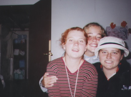 Me with my favourite Hungarian and American. Emily; you were a little Leprechaun.