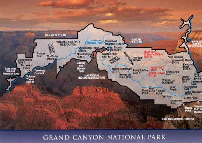 A map of the Canyon. It's BIG.