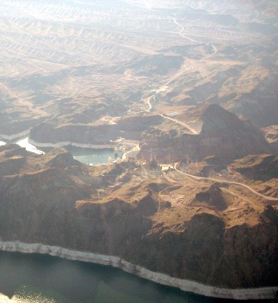 Flying over Lake Mead